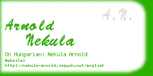 arnold nekula business card